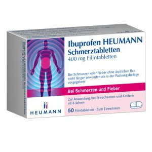 Ibuprofen Heumann Schmerztabletten 400 mg, 50 St. Tabletten