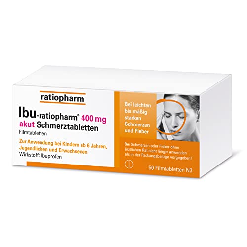 Ibuprofen Ratiopharm IBU- 400 mg akut Schmerztabletten