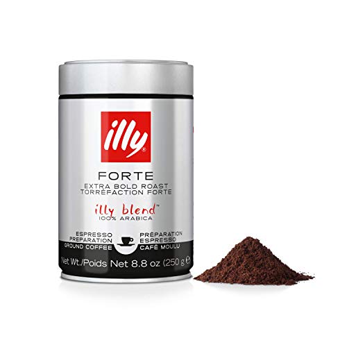 Illy-Kaffee Illy Kaffeepulver Forte Espresso, Kaffee gemahlen, 250g