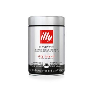 Illy-Kaffee Illy Kaffeepulver Forte Espresso, Kaffee gemahlen, 250g