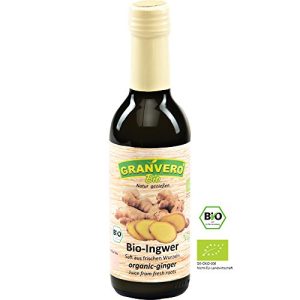Ingwersaft Granvero ® Bio Ingwer Saft, 99 % Ingwer, 4 Flaschen