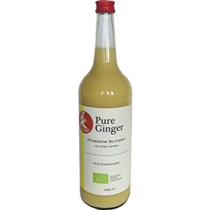 Ingwersaft Pure Ginger, hochwertiger peruanische Bio-Ingwer 1L