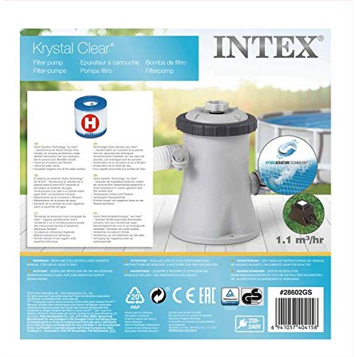 Intex-Filterpumpe Intex Krystal Clear Cartridge Filter Pump 330 L/H