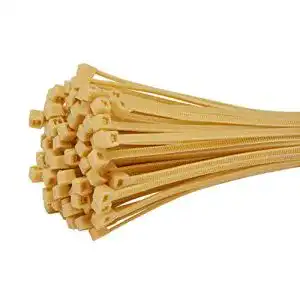 Kabelbinder Fix&Easy 2,5x100mm Bambus beige 100 Stück Set