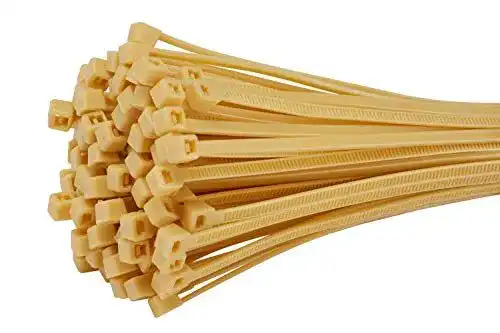 Kabelbinder Fix&Easy 2,5x100mm Bambus beige 100 Stück Set