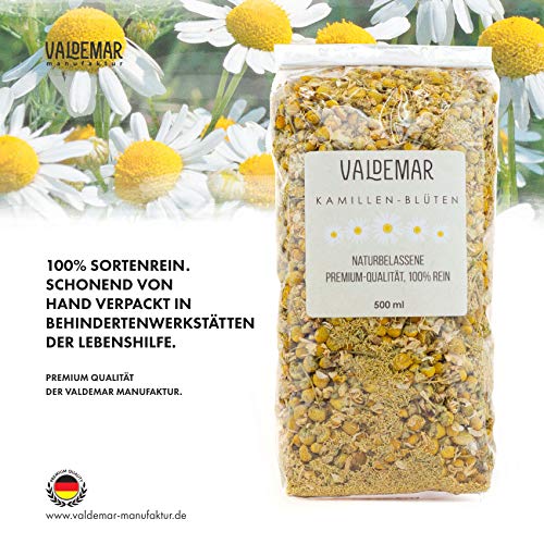 Kamillenblüten Valdemar Manufaktur Premium KAMILLE-Blüten