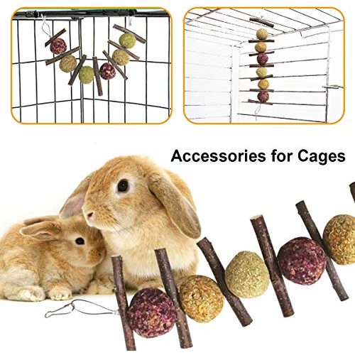 Kaninchen-Spielzeug Barley Ears Bunny Apfel-Stick Gras Ball