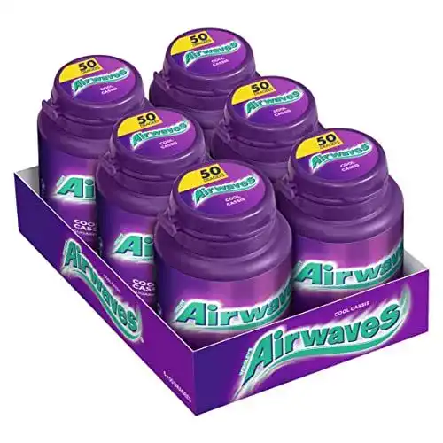 Kaugummi AirWaves, Cool Cassis, zuckerfrei, 6 x 50 Dragees