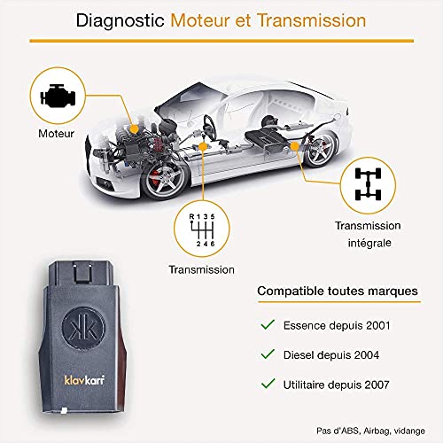 Kfz-Diagnosegerät Bluetooth klavkarr 210, OBD 2