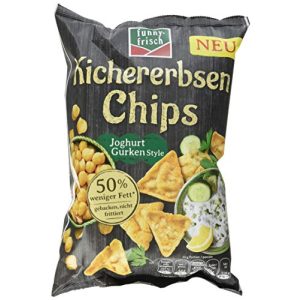 Kichererbsen-Chips Funny-Frisch, Joghurt Gurken Style, 12 x 80 g