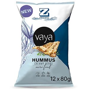 Kichererbsen-Chips Vaya Hummus Creamy Herbs Snack 12er Box