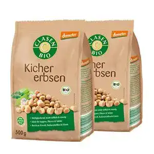 Kichererbsen Clasen BIO 2x Demeter, getrocknet, 500 g