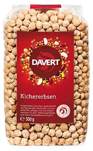 Kichererbsen Davert, 4 x 500 g Bio