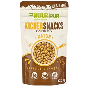 Kichererbsen NUTRIPUR Snack: 120g leckere Kichersnacks