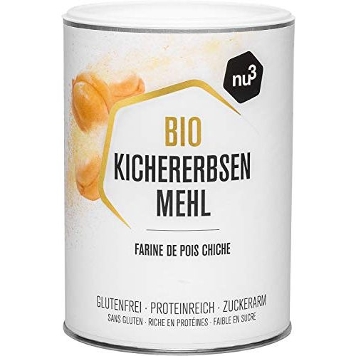 Kichererbsenmehl nu3 Bio, 400g aus 100% Kichererbsen