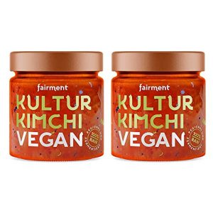 Kimchi Fairment Fairment Kultur vegan im Glas mit Chinakohl