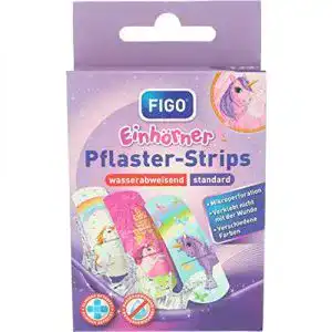 Kinderpflaster FIGO Pflaster-Strips Einhorn Einhörner 10 Strips