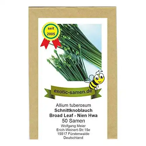 Knoblauch-Samen exotic-samen Schnittknoblauch, 50 Samen