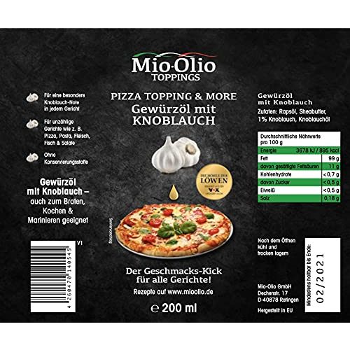 Knoblauchöl Mioolio ® 1 x 200 ml Gewürzöl