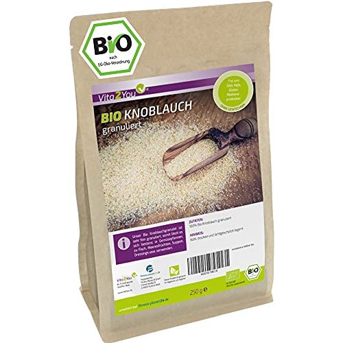 Die beste knoblauchpulver vita2you bio knoblauch granuliert 250g Bestsleller kaufen
