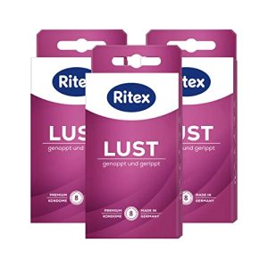 Kondome mit Noppen Ritex LUST Kondome Genoppt, 24 Stück