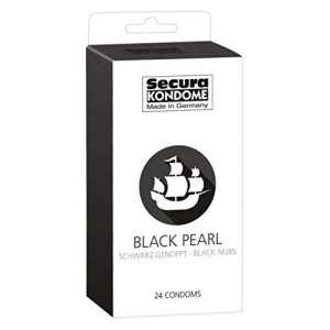 Kondome mit Noppen Secura Black Pearl 24er Kondome