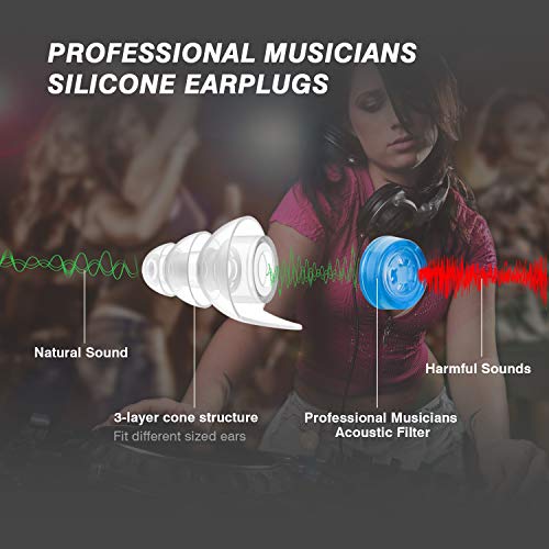 Konzert-Ohrstöpsel Hearprotek Musik Gehörschutz, Alubehälter