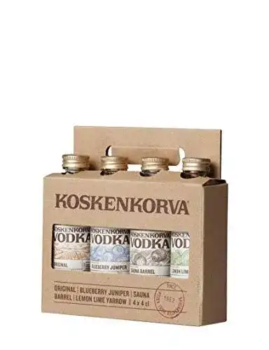 Koskenkorva-Vodka Koskenkorva Mehrfachpackung 4 x 4cl