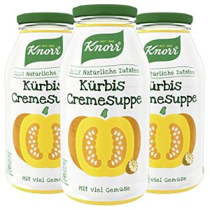 Kürbissuppe Knorr Suppe Kürbis Cremesuppe im Glas 3 x 450 ml