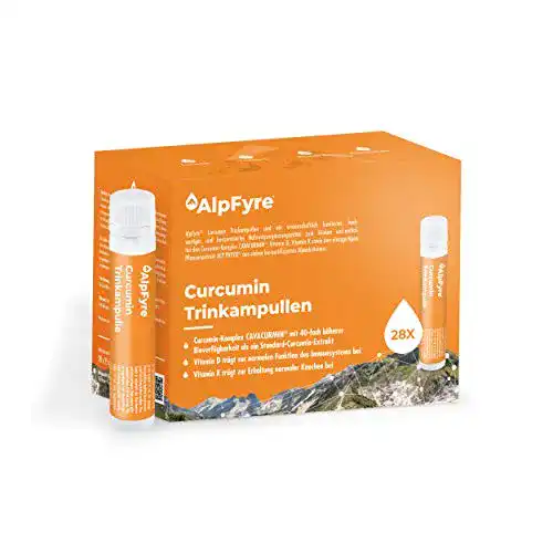 Kurkuma-Shot AlpFyre Curcumin Trinkampullen 28x 25ml
