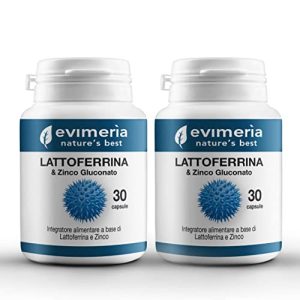 Lactoferrin Evimeria Pure 200 mg und Zink, Doppelpack
