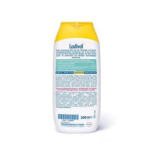 Ladival-Sonnencreme Ladival Trockene Haut LSF 30 Milch, 200 ml
