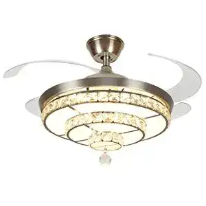 LED-Deckenventilator Depuley Kristall, mit Licht u. Fernbedienung