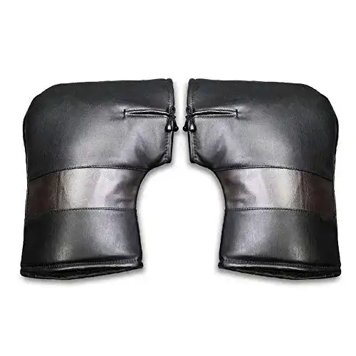 Lenkerstulpen Motorrad BETTERLE Winter Leder wasserdicht