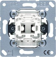 Lichtschalter Jung Komplett-Set AS 500 Rahmen, 1-fach, weiß
