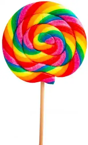 Lutscher Stalls Lollypop Lolly Maxi Spiral Lolly, Kiwi Geschmack