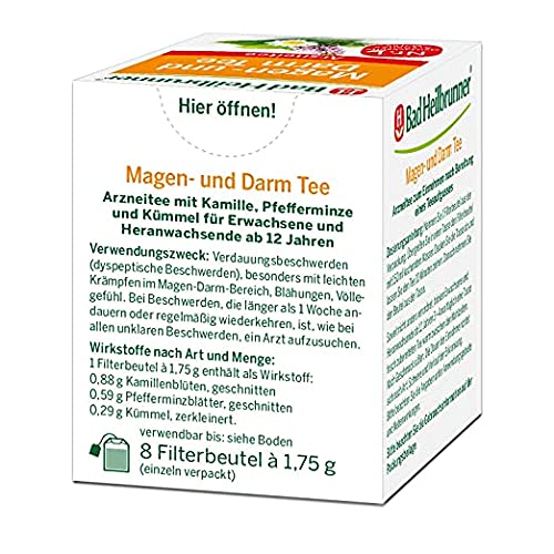 Magen-Darm-Tee Bad Heilbrunner ® Magen- und Darm Tee, 6er