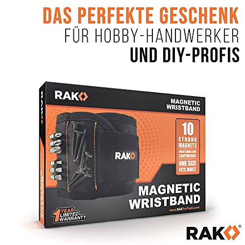 Magnetarmband für Handwerker RAK, Verstauen von Schrauben