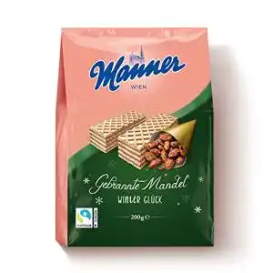 Manner-Schnitten Josef Manner Winter Glück Gebrannte Mandel