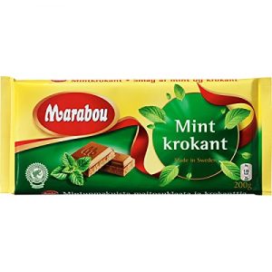 Marabou-Schokolade Marabou Mintkrokant 200g, 3er Pack