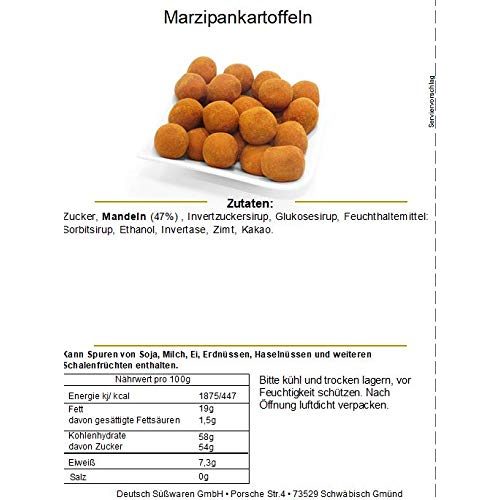 Marzipankartoffeln NUSSSUCHT Deutsch Süßwaren Zimt & Kakao