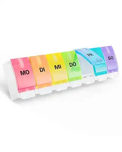 Medikamentendosierer Eono by Amazon Pillendose 7 Fächer