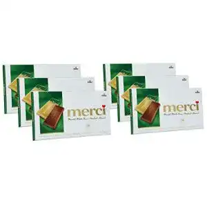 Merci-Schokolade merci Tafel Mandel-Milch-Nuss, 6 x 100g