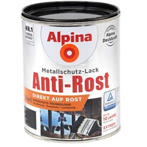Metallschutzlack SoPo Alpina 3in1 Metallschutz-Lack Anti-Rost 1L