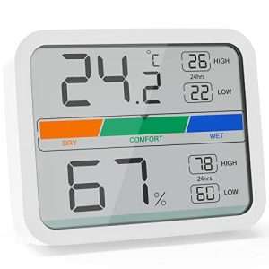 Min-Max-Thermometer LIORQUE Digitales Thermometer Innen