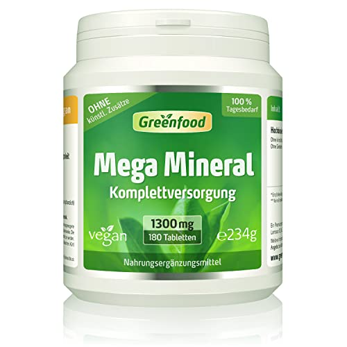 Die beste mineraltabletten greenfood mega mineral 1300 mg hochdosiert Bestsleller kaufen