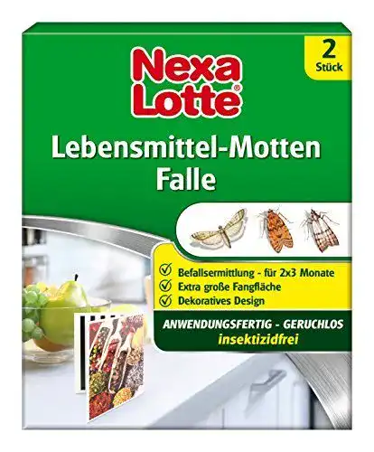Mottenfalle Nexa Lotte Lebensmittel-Motten Falle, 2 Fallen