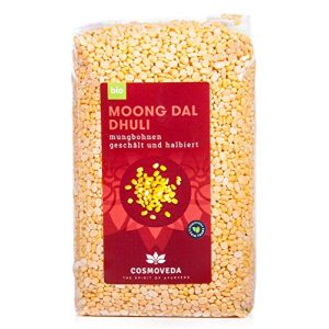 Mungobohnen Cosmoveda Bio Moong Dal, geschält, 500 g