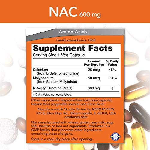 N-Acetylcystein Now Foods, NAC ( N-Acetyl Cysteine ), 250 Kaps.