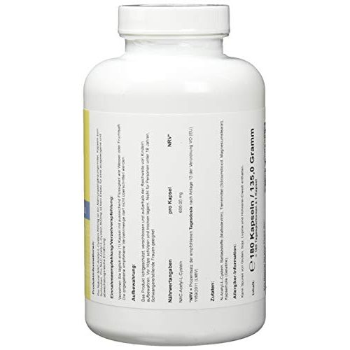 N-Acetylcystein Pro Natural NAC-N-Acethyl L-Cystein 126 g, 180 St.